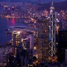 Night View of Central & Wanchai of Hong Kong