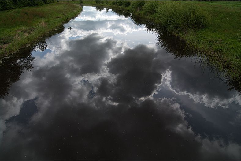 cloudy mirror