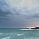 Light over blue and pink weather