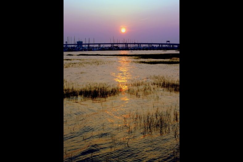 Sunset Over Charleston Harbor