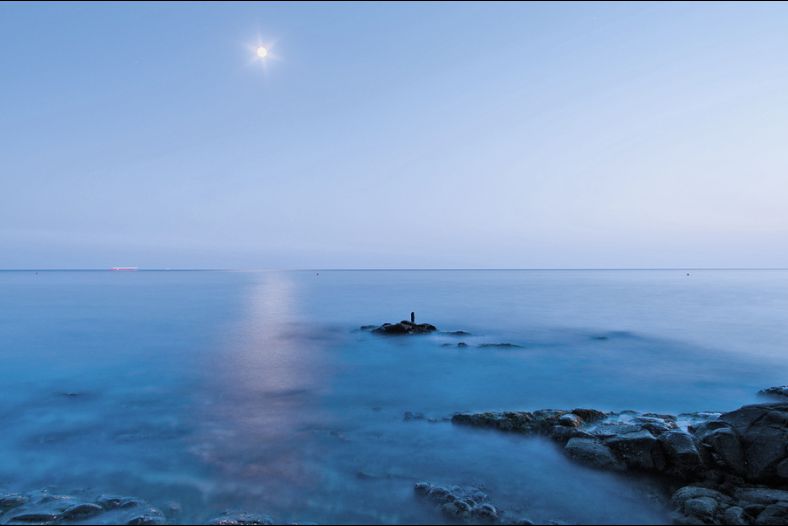 Light Blue over Blue