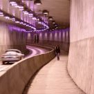 A girl in a tunnel