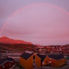 Rainbow at sunset