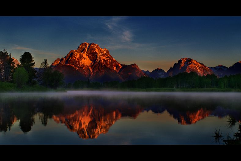 Dawn at Oxbow bend