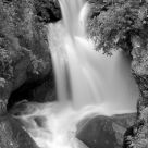 Waterfall in B&W