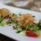 Norway lobster | tomato consommÃ© | basil