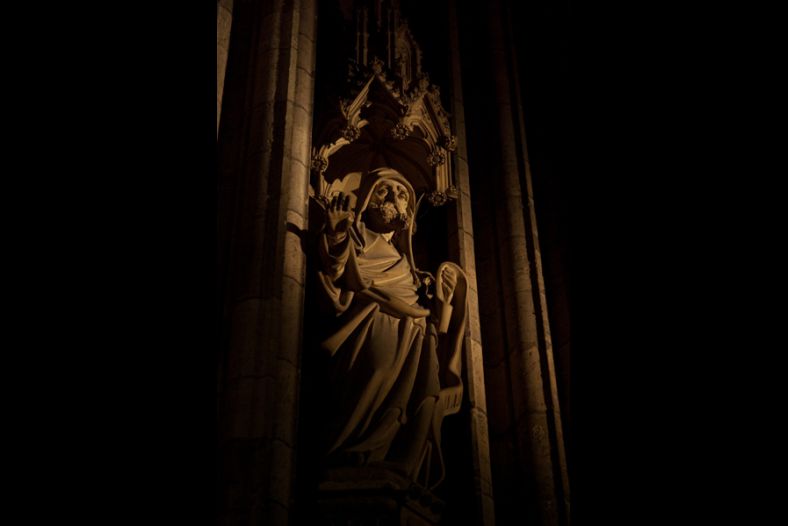 Statue at Cologne Cathedral