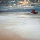 Slept by sun on waves