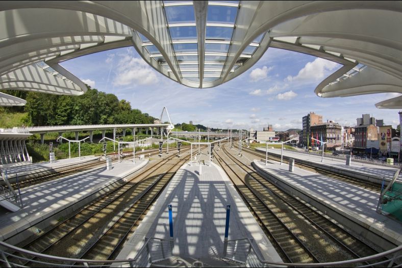 The TGV Train Station in Liège
