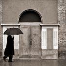 Famous black raincoat