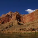 Red rocks against blue sky