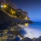 San Agustin beach by night