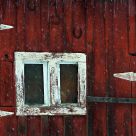 Red Barn in Snow.