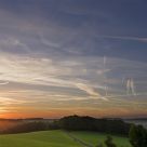 Beautiful sunrise in autumn
