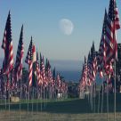 Moonrise At The 911 Memorial