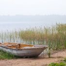 A boat has run ashore