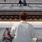 waiting for the trains