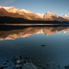 Sunset at Maligne Lake