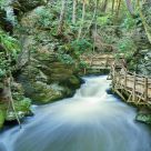 Trails over the River  Stream