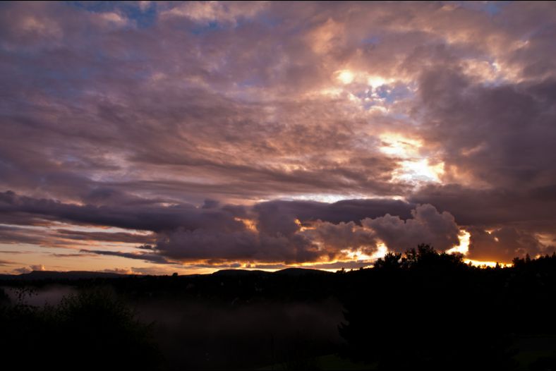 Exploding sky.