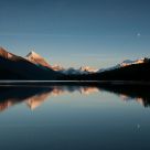 Sunset at Maligne Lake