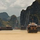 Somewhere in the bay of Ha Long