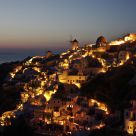 santorini at night