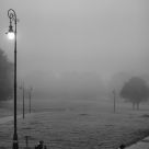 city in the fog