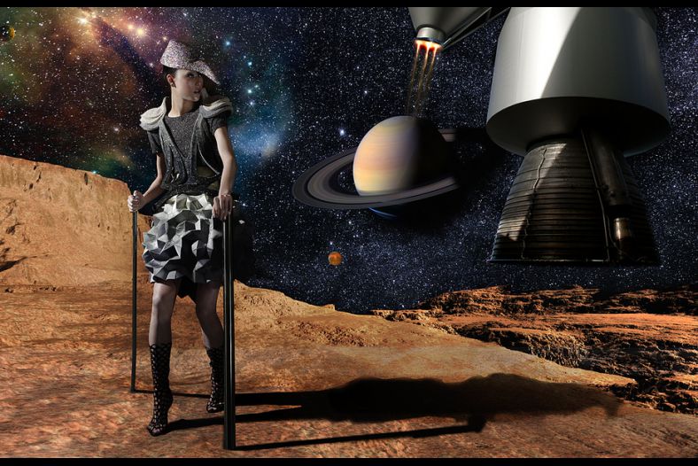 Fly Me to the Moon Harper's BAZAAR