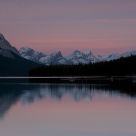 Sunset at Maligne Lake