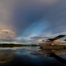 Sunset on a passing storm