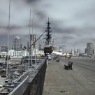 USS Midway and San Diego Skyline