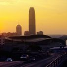 Sunset in Hong Kong City