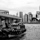 Boat and city