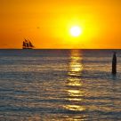 Sailing into the sun set