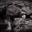 In the trench