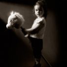 Girl And Stick Horse