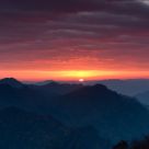 Sunrise on  XiangLu moutain