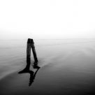 Venice lagoon in the fog (minimal)