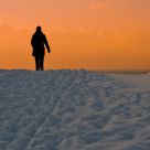 Cold walk to the warm horizon