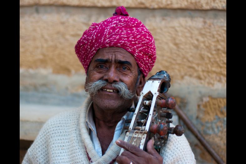 a Rajasthani musician