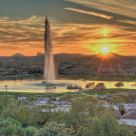 Fountain at Sunset