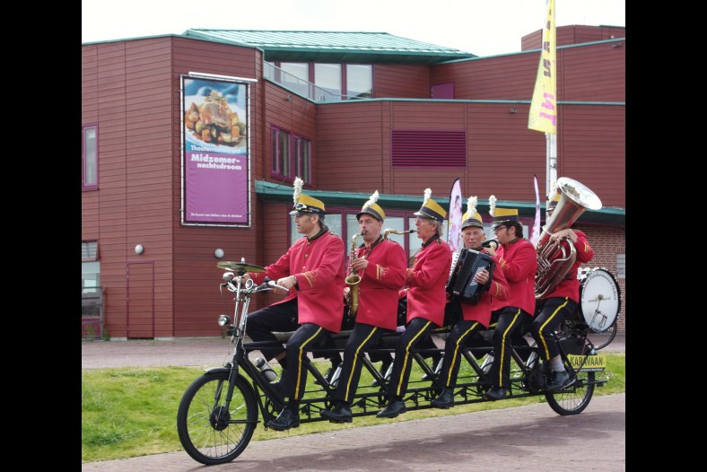 Bike orchestra on the move.