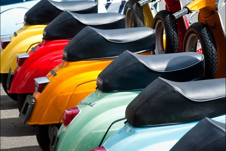 Rainbow Vespa