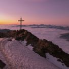 Vioz peak at sunrise