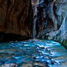 Zion Narrows in Blue