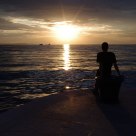 Looking at the  sun