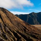 Looking down from the crater