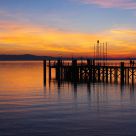 Bodensee, Sonnenuntergang, Winter 2011