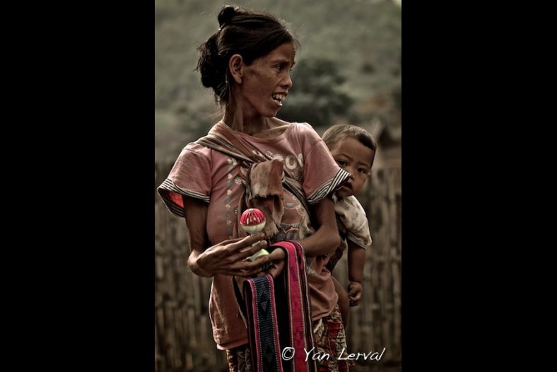 Grandmother and child, Northern Thailand